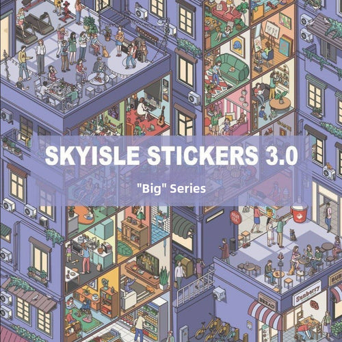 Sky Island 3.0 Scenery Stickers for Adults